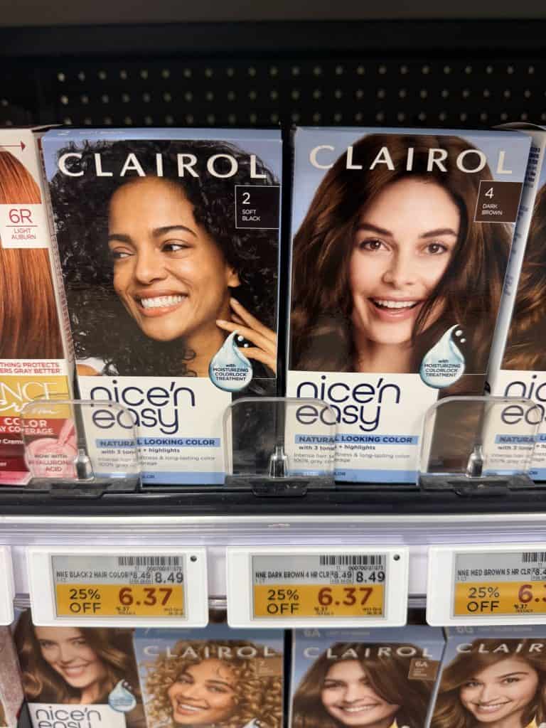 Clairol Hair Color Kroger Shelf Image