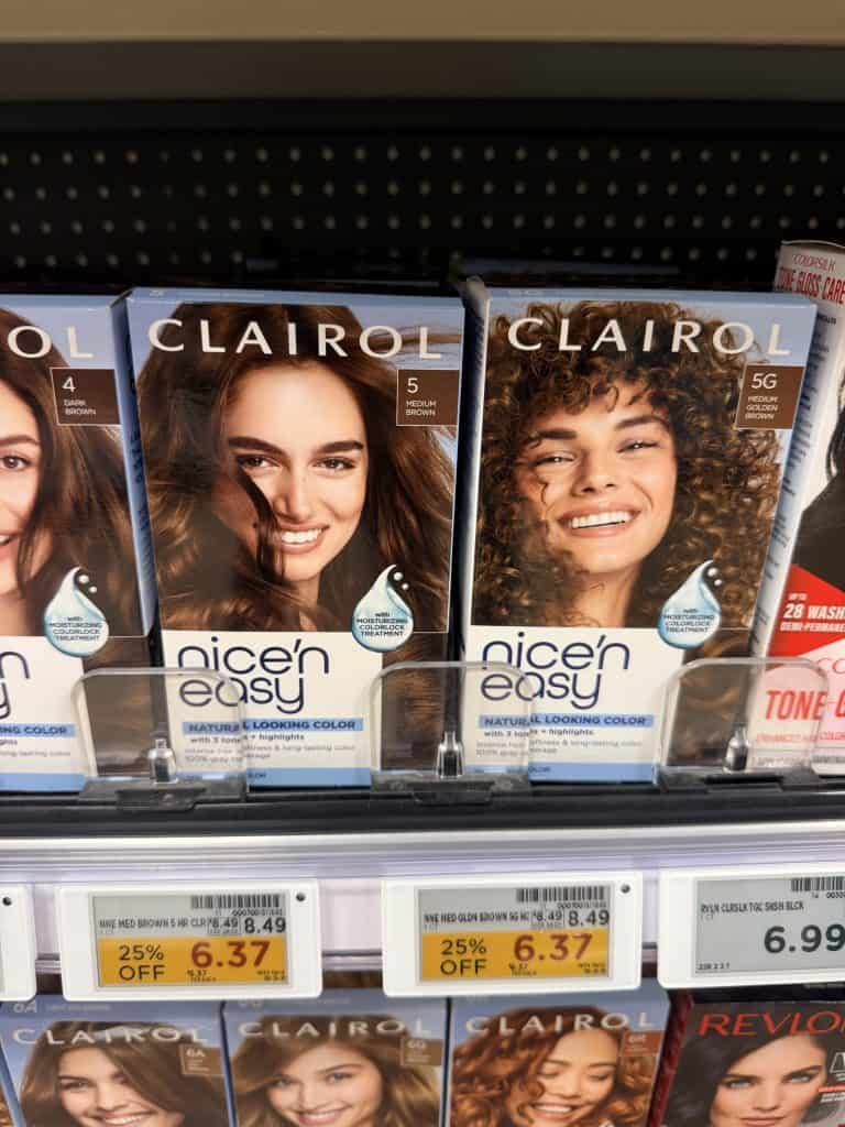 Clairol Hair Color Kroger Shelf Image