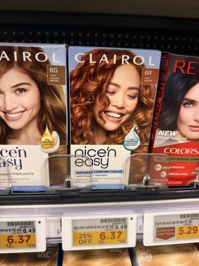 Clairol Hair Color Kroger Shelf Image