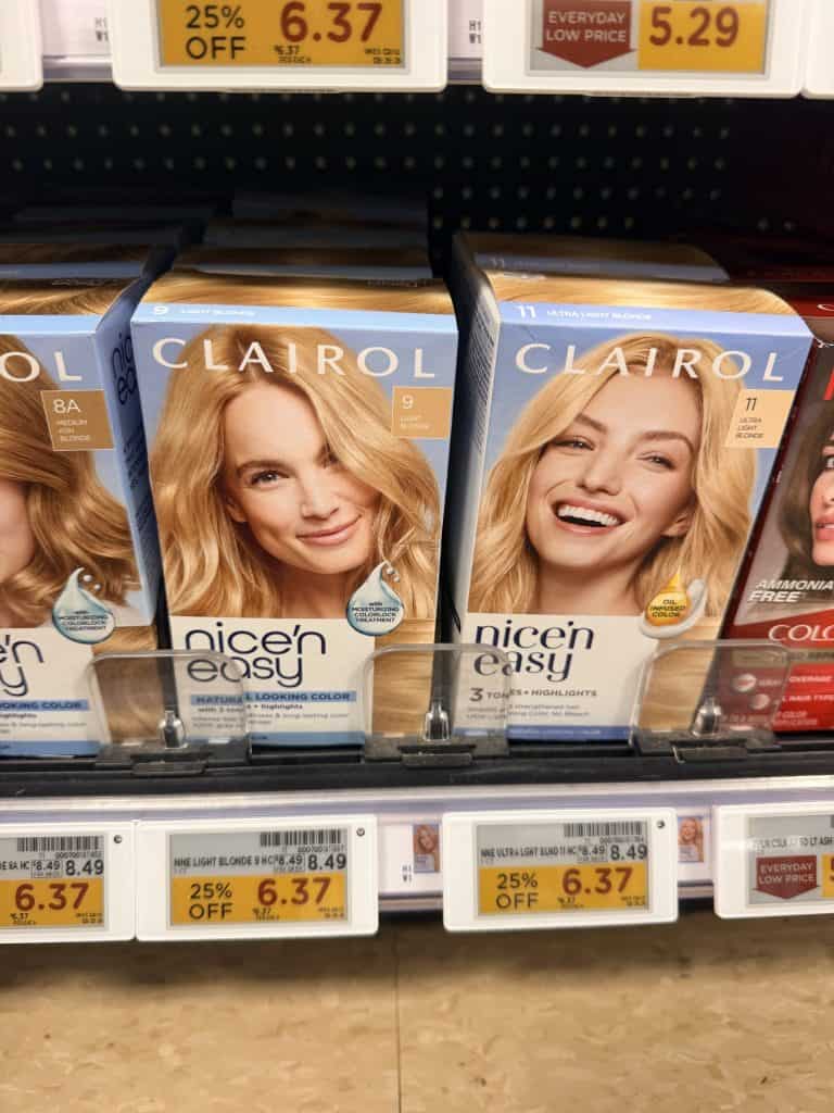 Clairol Hair Color Kroger Shelf Image