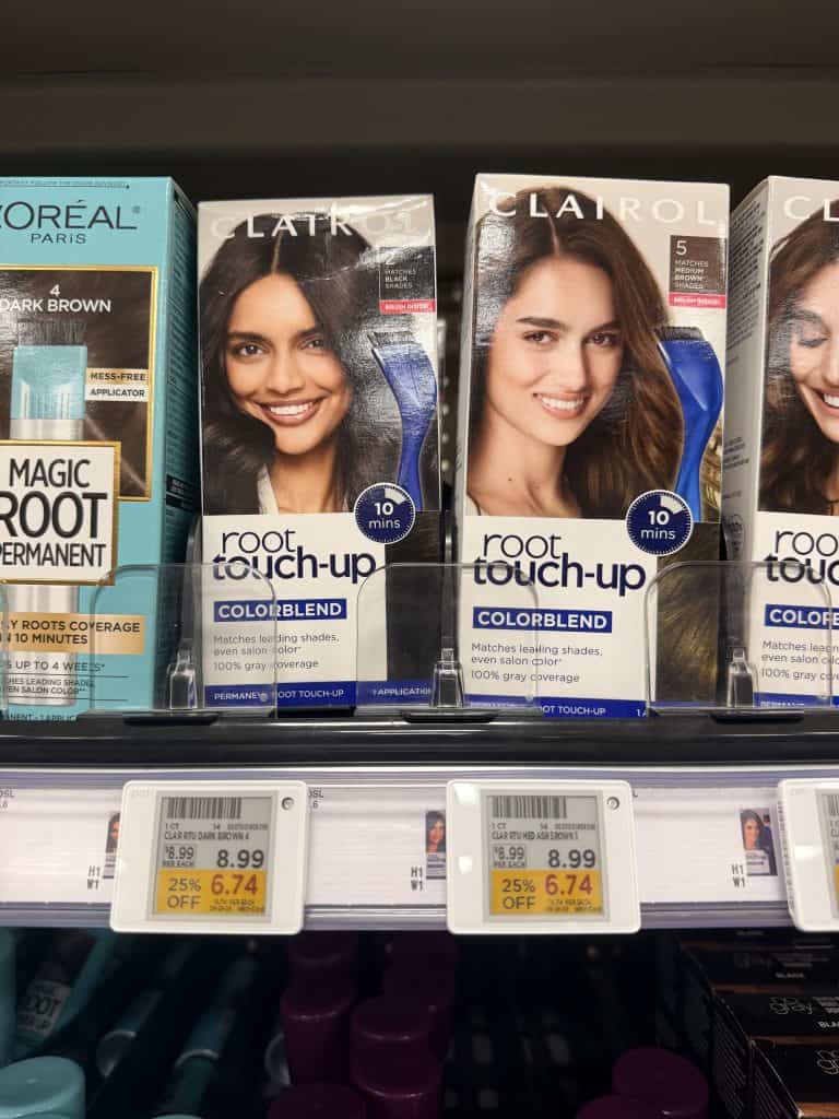 Clairol Hair Color Kroger Shelf Image