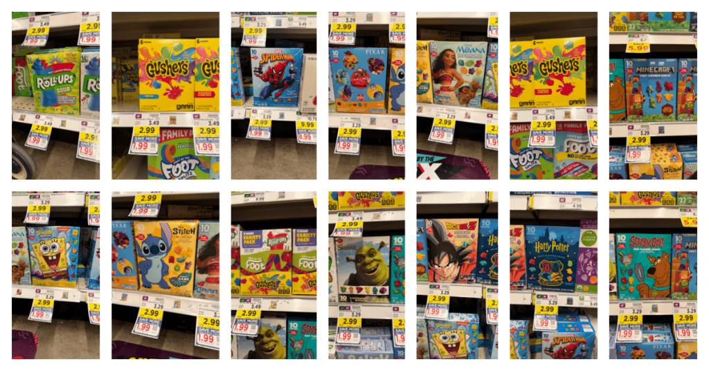General Mills Fruit Snacks Kroger Shelf Image