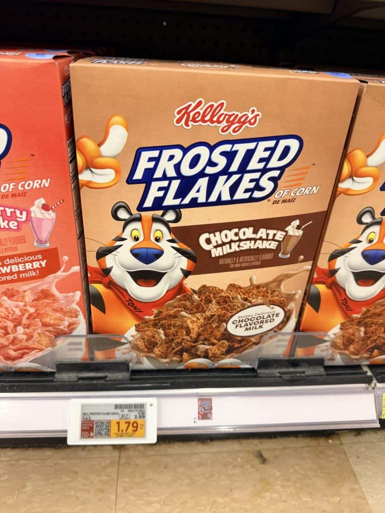 Kellogg's Cereal Kroger Shelf Image