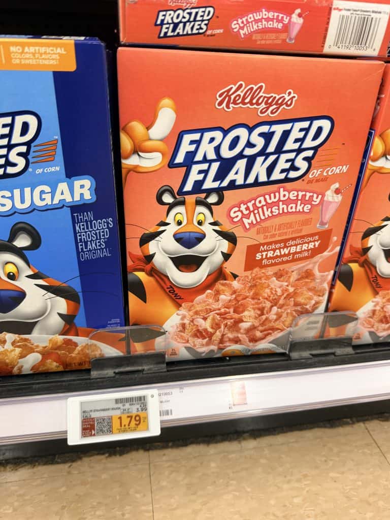 Kellogg's Cereal Kroger Shelf Image