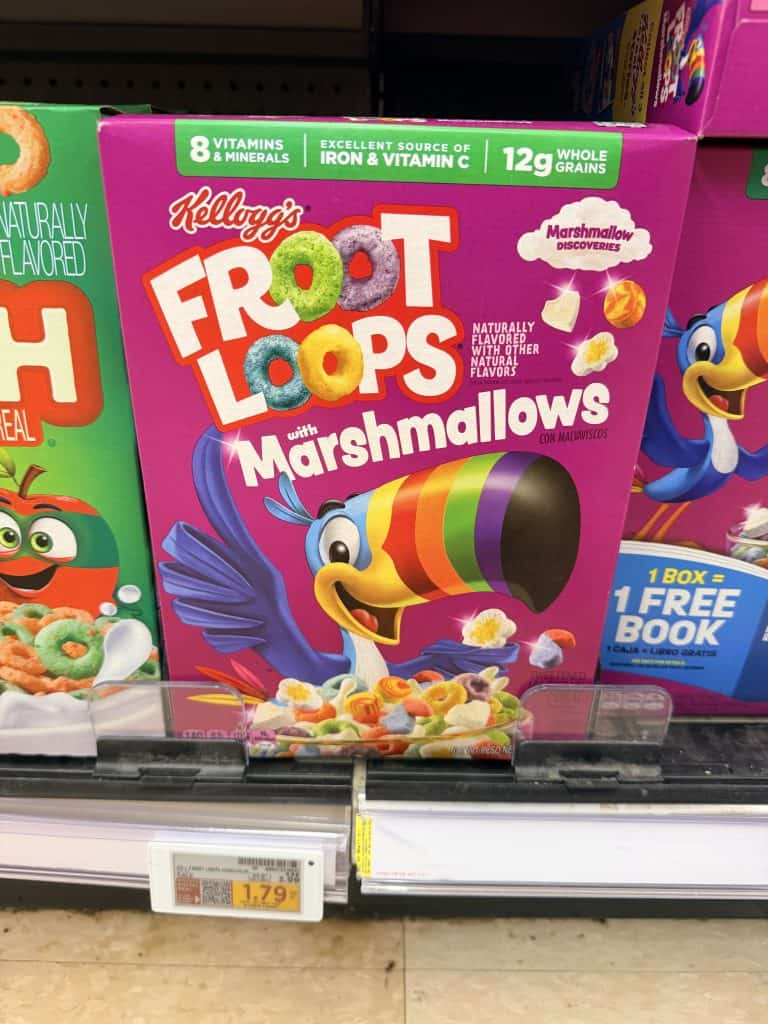 Kellogg's Cereal Kroger Shelf Image