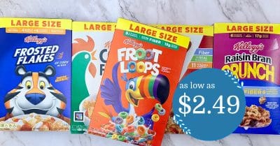 Kellogg's Large Size Cereals Kroger Krazy