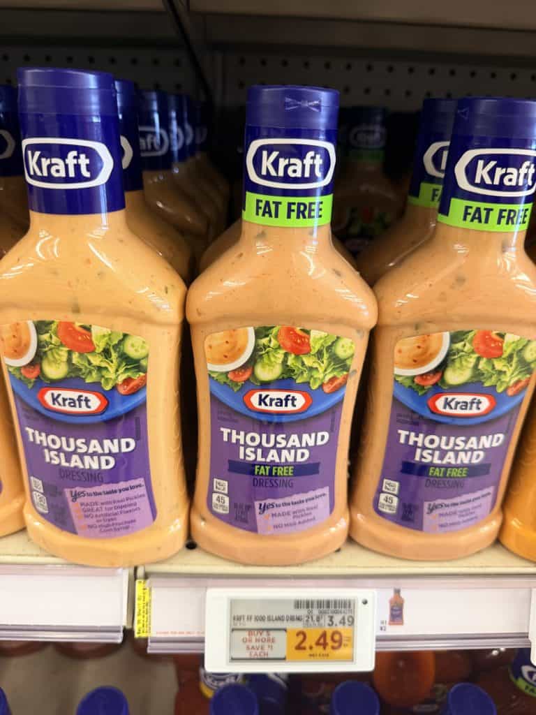 Kraft Salad Dressing Kroger Shelf Image