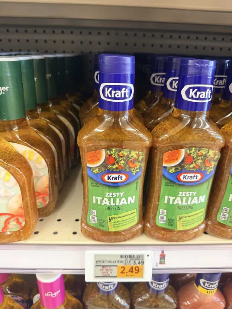 Kraft Salad Dressing Kroger Shelf Image