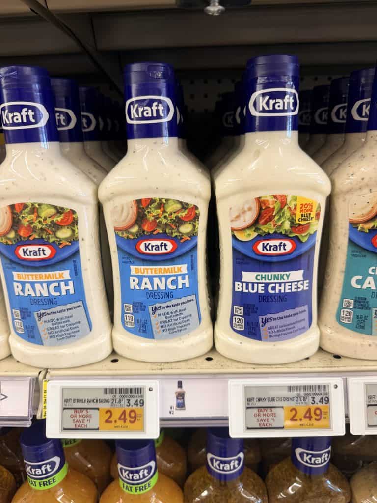 Kraft Salad Dressing Kroger Shelf Image