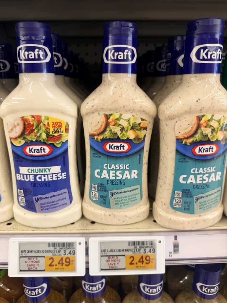 Kraft Salad Dressing Kroger Shelf Image