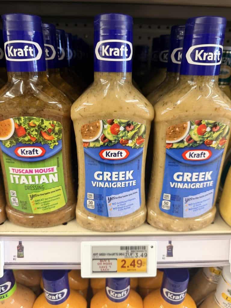 Kraft Salad Dressing Kroger Shelf Image