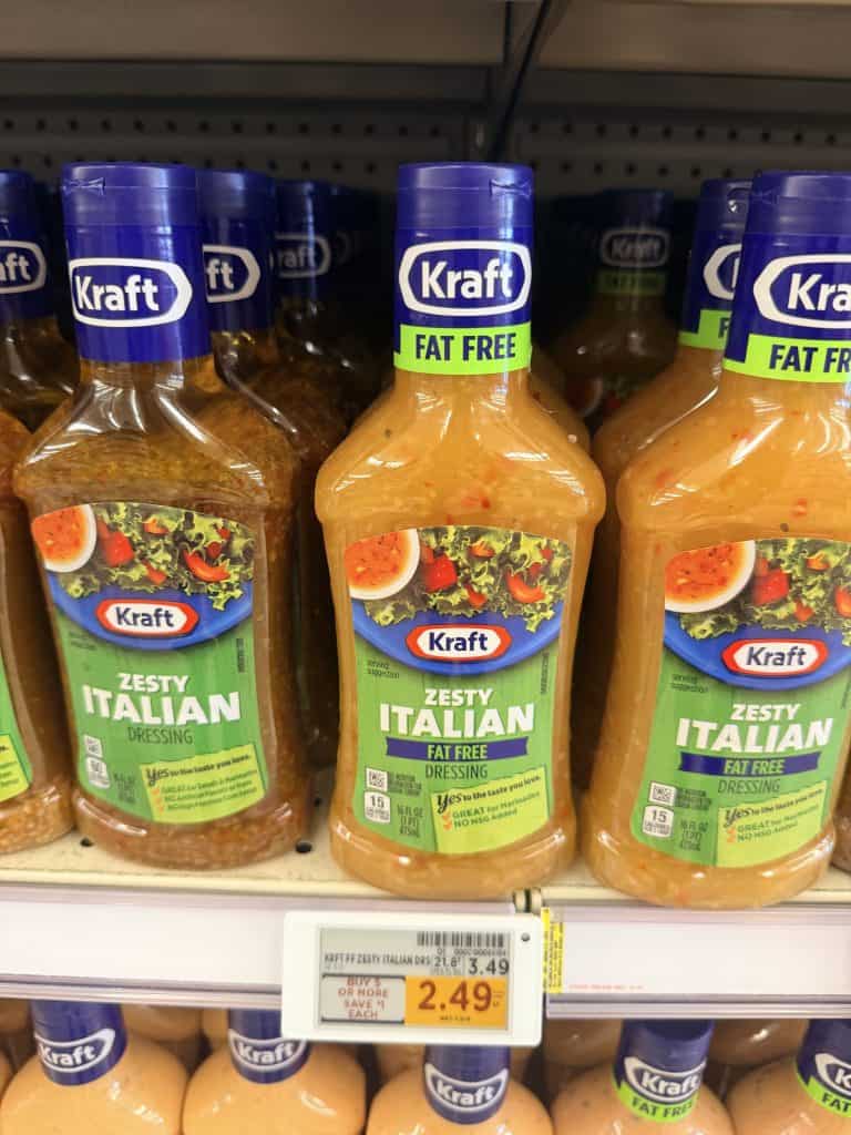 Kraft Salad Dressing Kroger Shelf Image