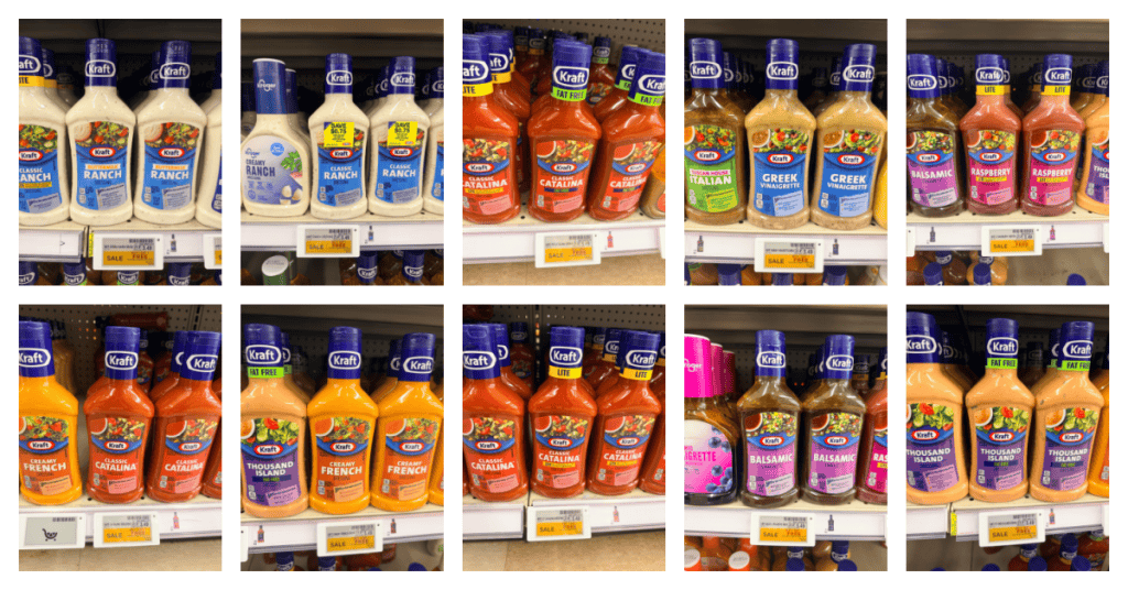 Kraft Salad Dressings Kroger Shelf Image