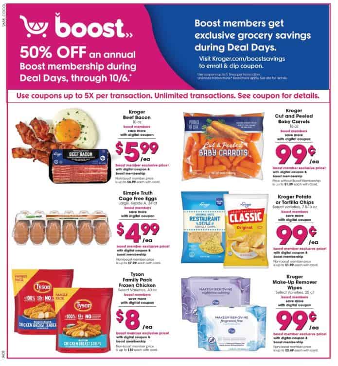 Kroger Ad Preview for September 30 to October 6