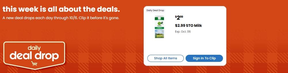 Kroger Daily Deal Drop Day 1