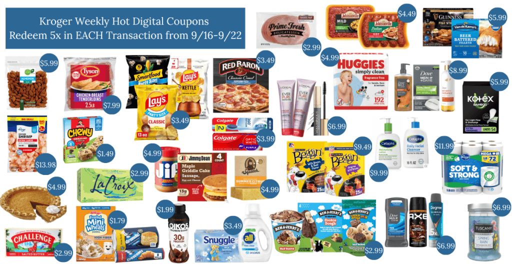 Kroger Weekly Hot Digital Coupons 916-922