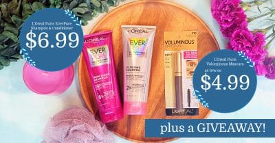 L'Oreal Paris Voluminous Mascara and Ever Pure Shampoo and Conditioner Kroger Krazy
