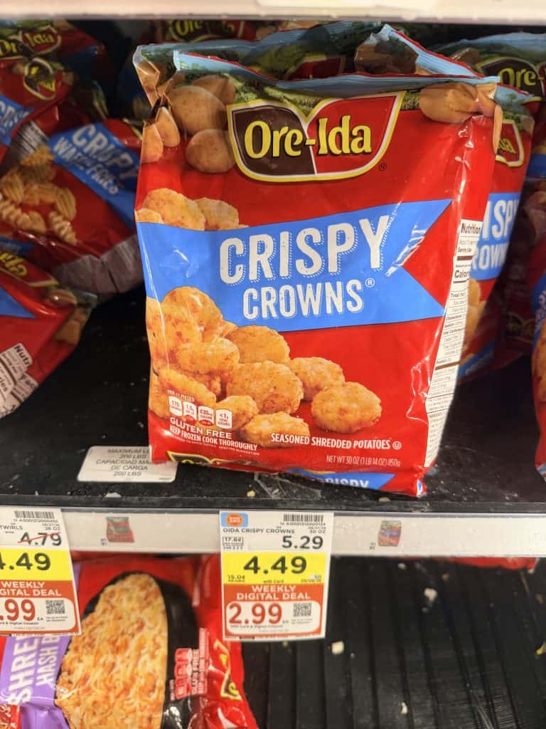 Ore-Ida Frozen Potatoes Kroger Shelf Image