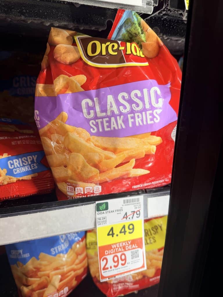 Ore-Ida Frozen Potatoes Kroger Shelf Image