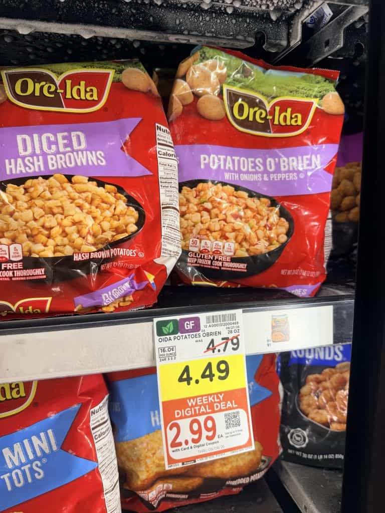 Ore-Ida Frozen Potatoes Kroger Shelf Image