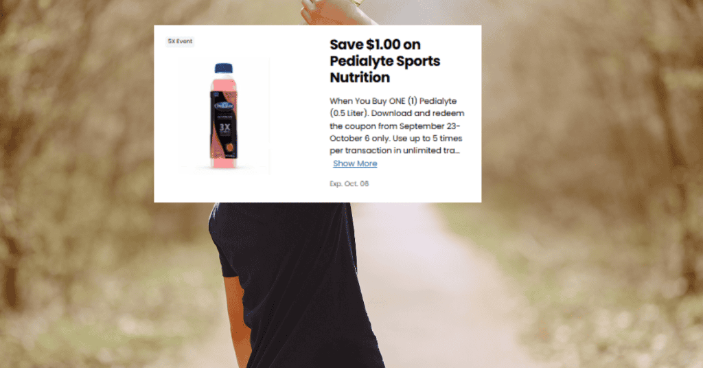 Pedialyte Sports Nutrition Kroger Digital Coupon