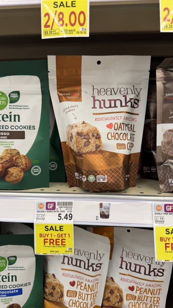 Heavenly Hunks Kroger Shelf Image