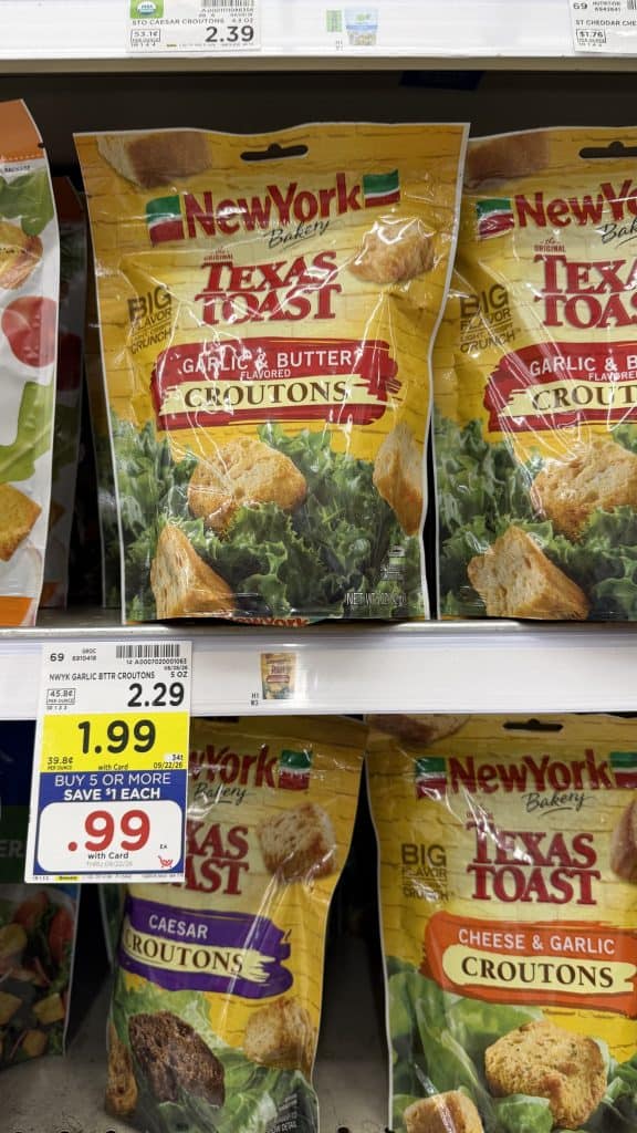 New York Bakery Croutons Kroger Shelf Image