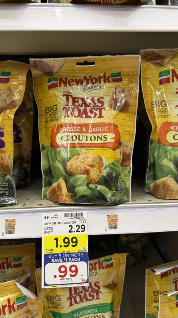 New York Bakery Croutons Kroger Shelf Image