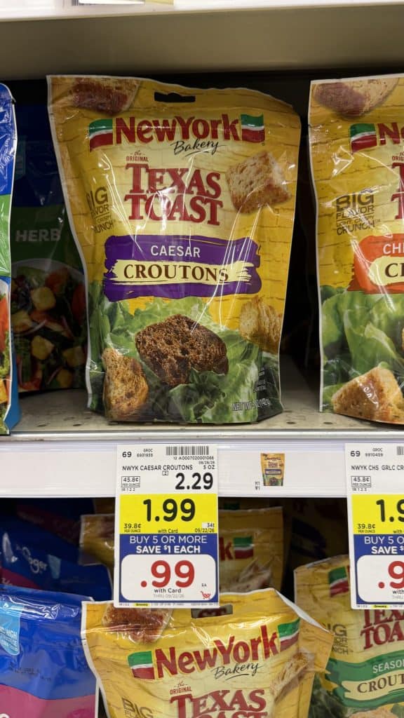New York Bakery Croutons Kroger Shelf Image