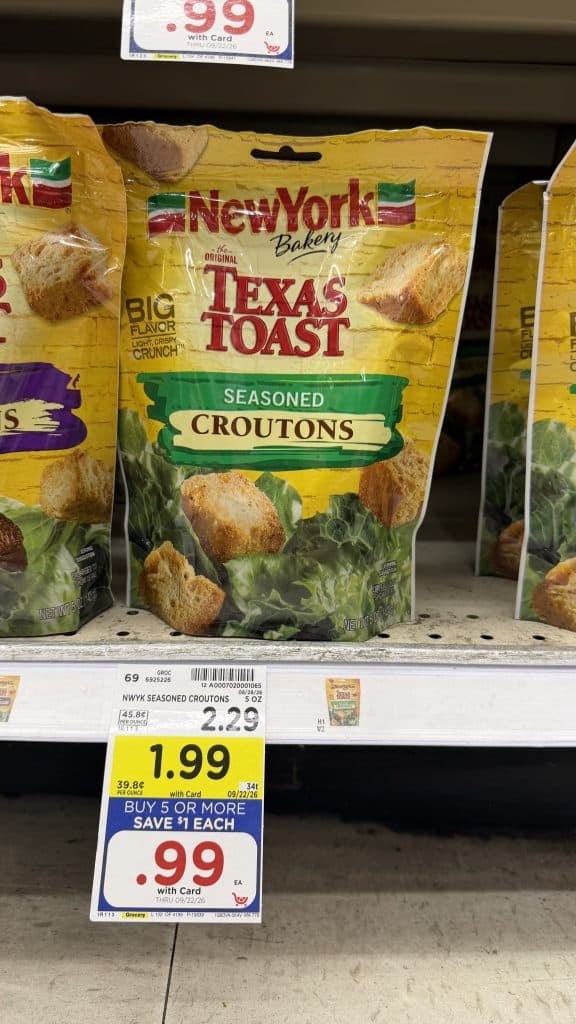 New York Bakery Croutons Kroger Shelf Image