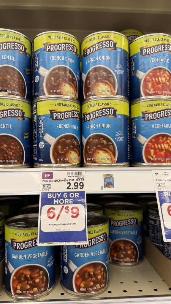 Progresso Soup Kroger Shelf Image