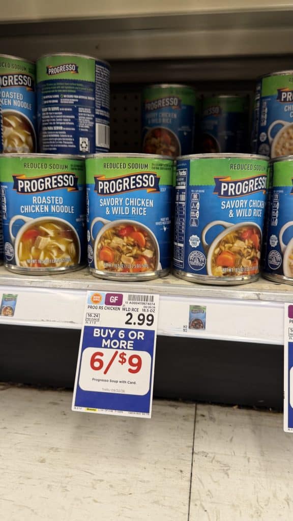 Progresso Soup Kroger Shelf Image