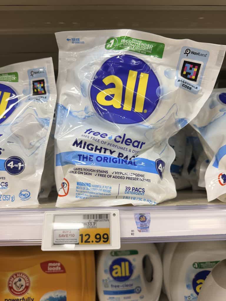 all laundry detergent Kroger shelf image