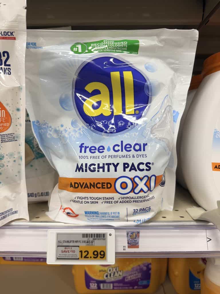 all laundry detergent Kroger shelf image