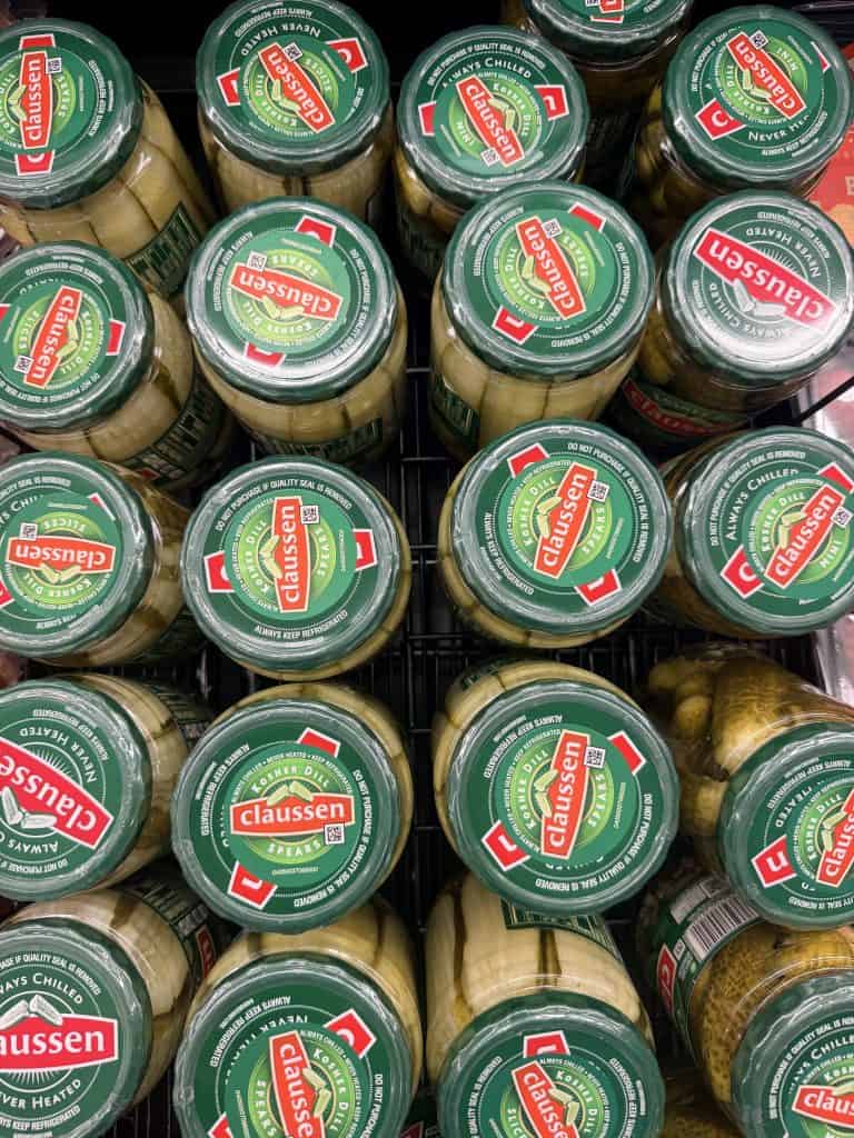 claussen pickles kroger shelf image