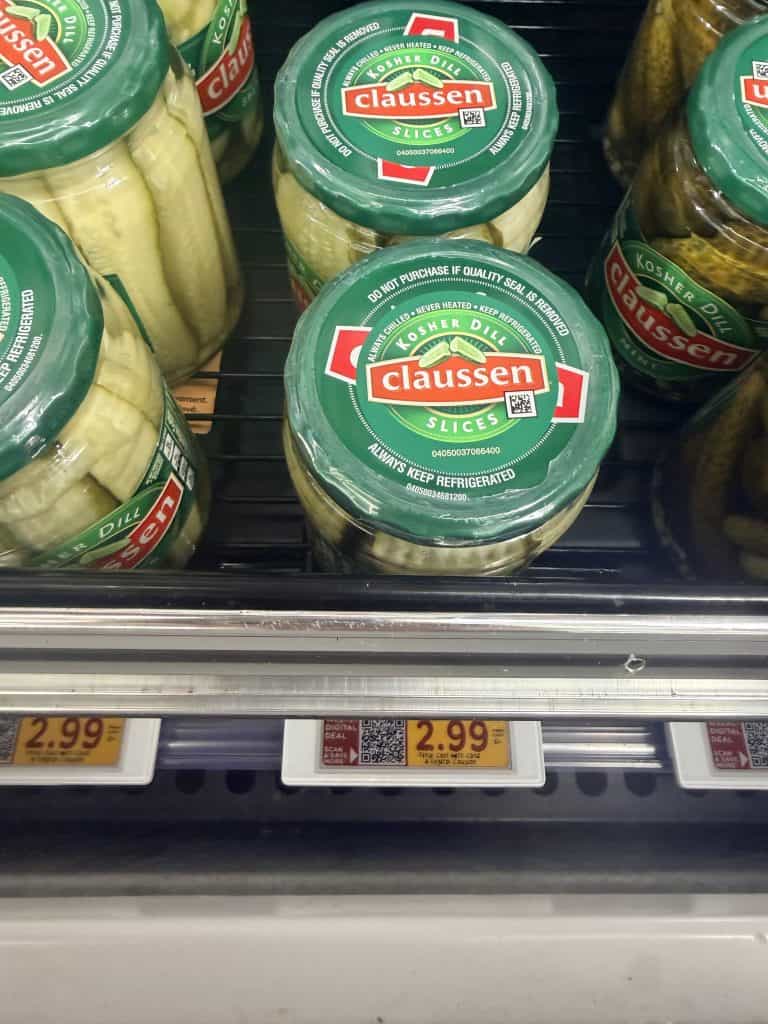 claussen pickles kroger shelf image