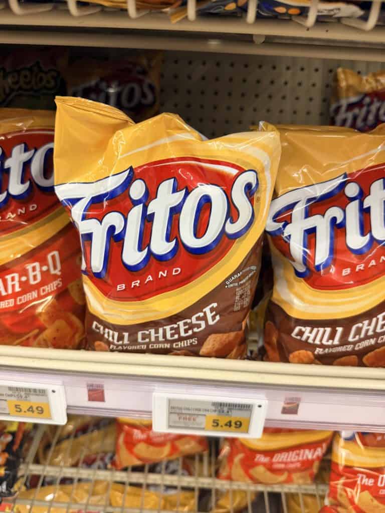 Fritos, Lay's Kettle and Doritos Kroger Shelf Image