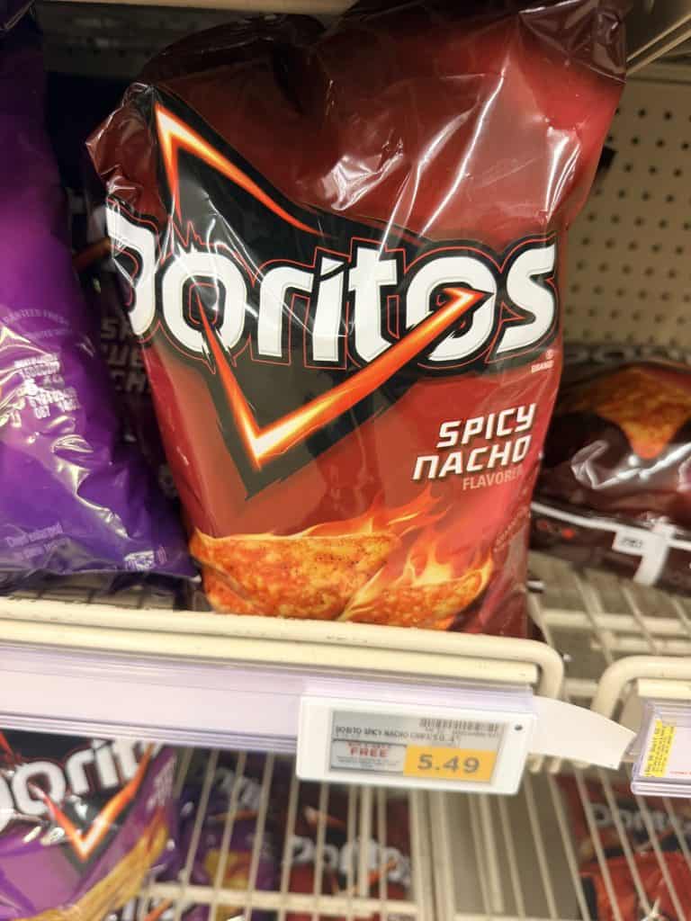 Fritos, Lay's Kettle and Doritos Kroger Shelf Image