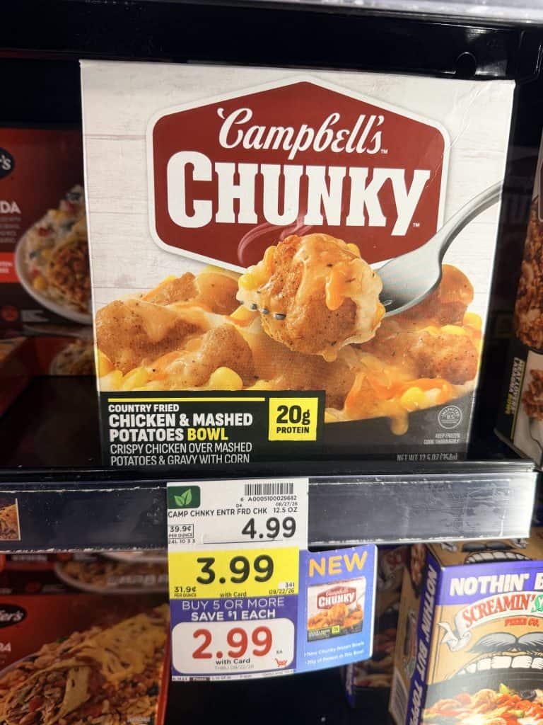 Campbell's Chunky Frozen Meals Kroger Shelf image