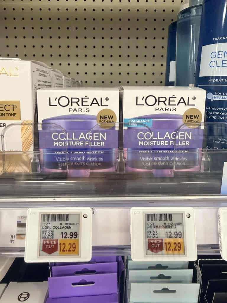 L'Oreal Paris Collagen Moisturizer Kroger Shelf Image