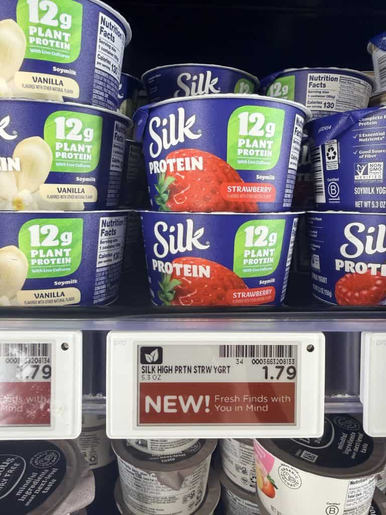 Silk Protein Yogurt Kroger Shelf Image
