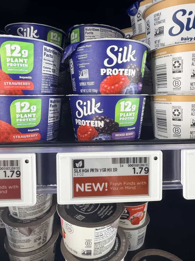 Silk Protein Yogurt Kroger Shelf Image