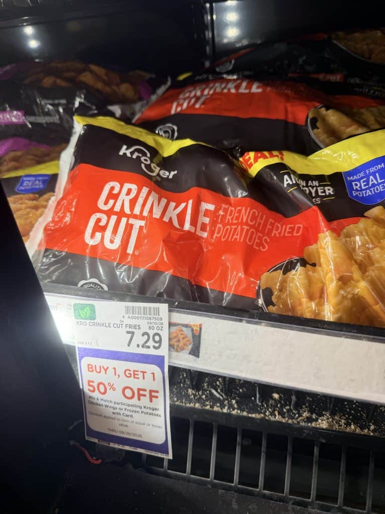 kroger chicken wings shelf image