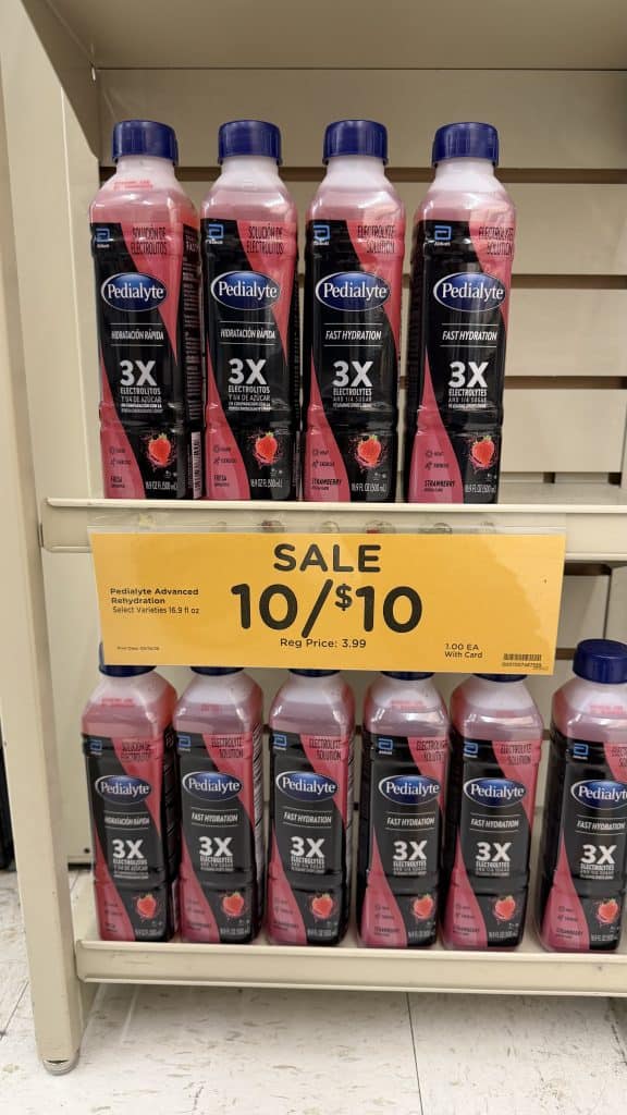 Pedialyte Kroger Shelf Image
