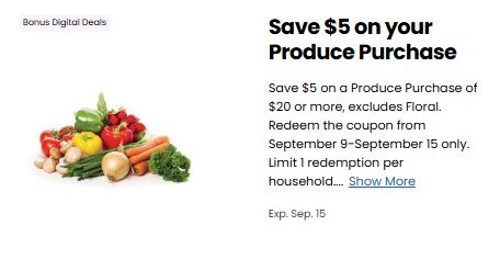 Produce Kroger Digital Coupon