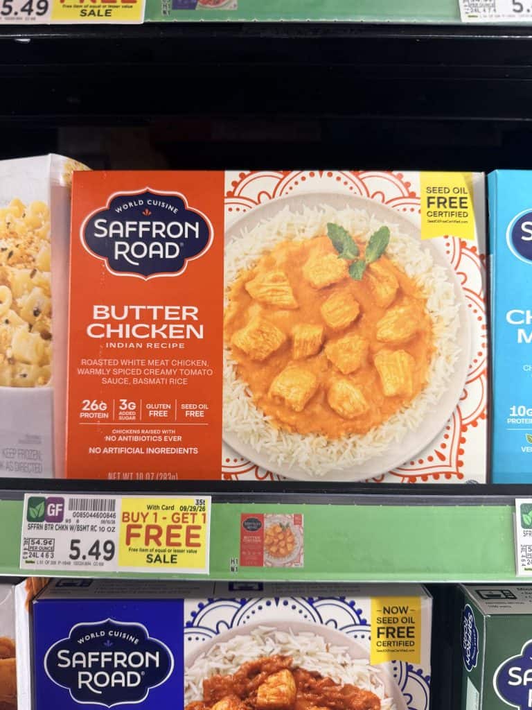 Saffron Road Kroger shelf image
