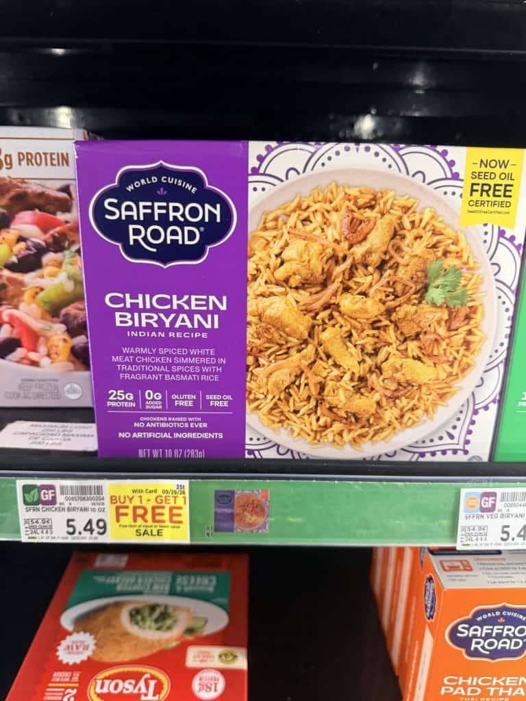 Saffron Road Kroger shelf image