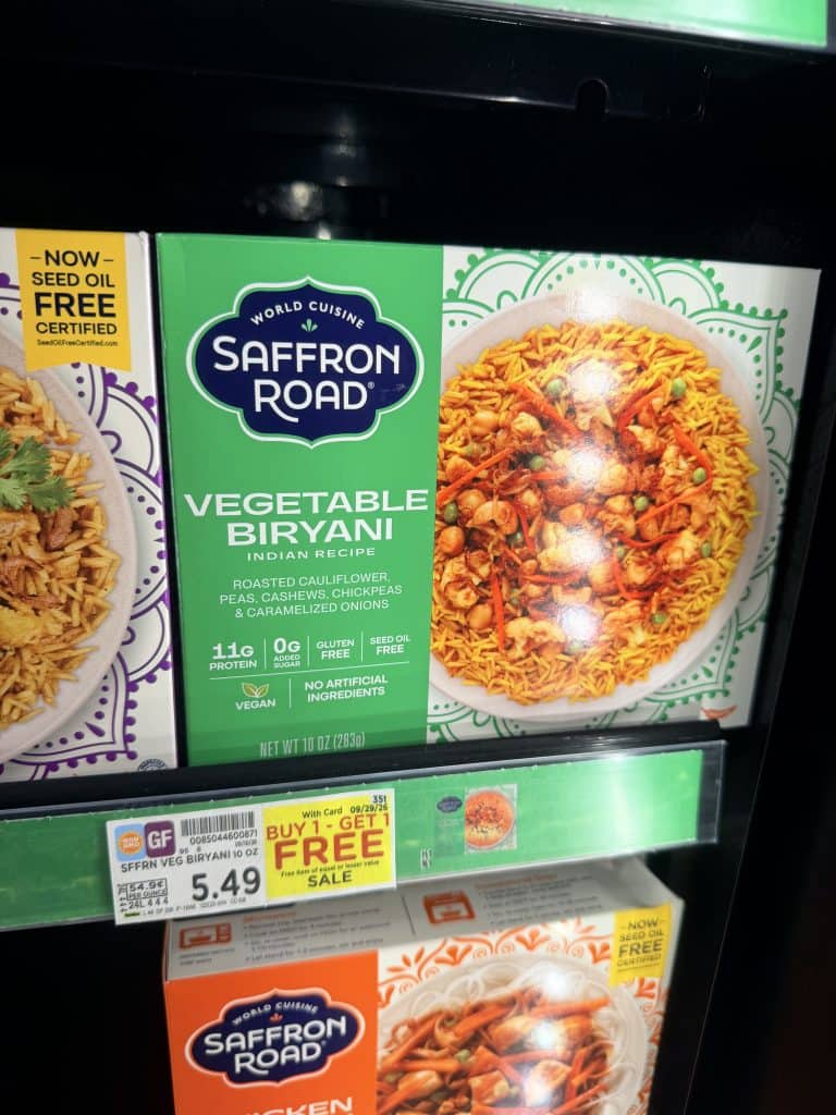 Saffron Road Kroger shelf image