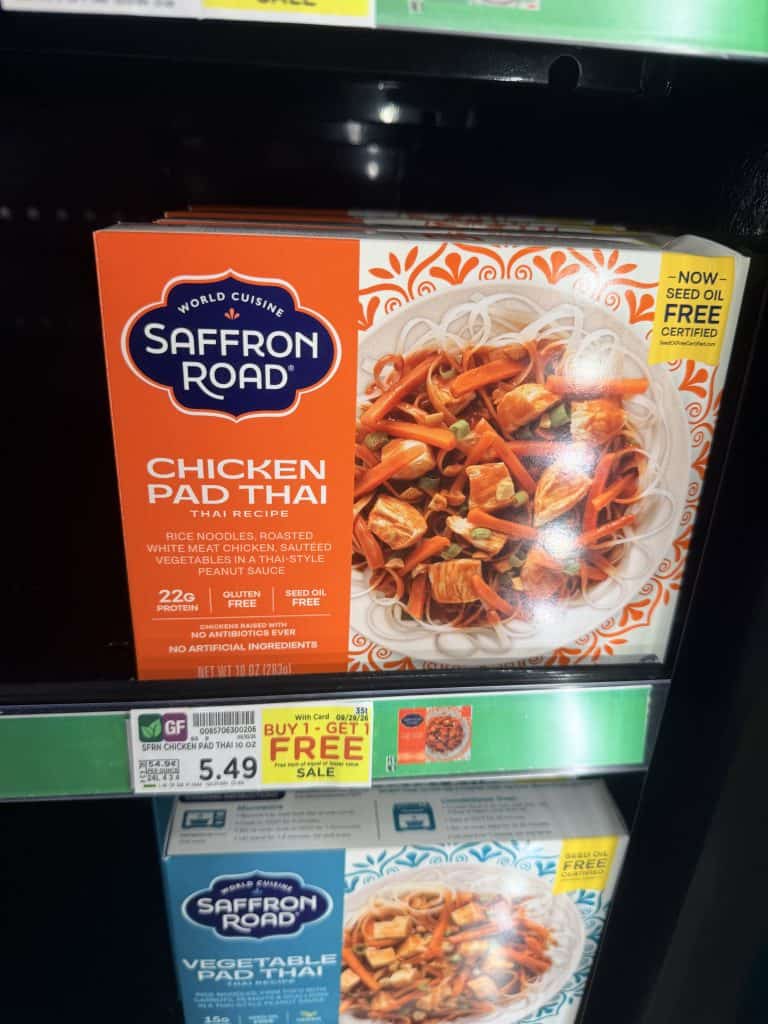 Saffron Road Kroger shelf image