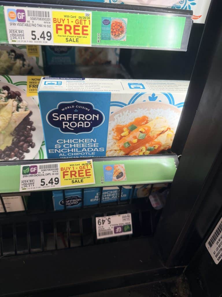Saffron Road Kroger shelf image